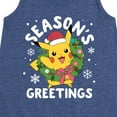 thumbnail image 3 of Pokémon - Pikachu Seasons Greetings - Youth Girls A-line Dress, 3 of 5