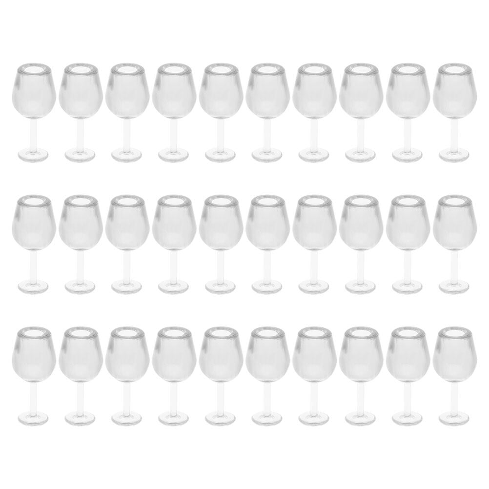 30Pcs Dolls Houses Goblets Doll House Miniature 1/12 Scale Landscape