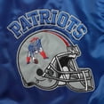 thumbnail image 4 of Men's Starter Royal/Red New England Patriots Locker Room Throwback Satin Varsity Full-Snap Jacket, 4 of 4