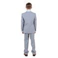 thumbnail image 3 of Boys Tuxedo Set 3pc Satin Peak Lapel Jacket With Matching Vest & Pants Free Shirt & Bow Tie-Modern Fit, 3 of 5