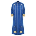 thumbnail image 1 of iiniim Homme Moine Médiéval Renaissance Prêtre Longue Robe Église Culte Halloween Fête Cosplay Costume Bleu Royal P, 1 of 7
