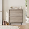 thumbnail image 3 of Seau à Rabat design à double Tiroir, Étagères Réglables Intégrées, Armoire de Rangement Cachée Blanche / Grise, Conçue pour des Armoires à Chaussures Simples dans les Entrées, Couloirs et Salons, 3 of 7