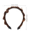 thumbnail image 2 of Nestingho Braid Headband Sintético Color Marrón Para Sujetar En Deportes Y Cuidado Facial, 2 of 6