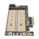 thumbnail image 5 of Tarjeta adaptadora PCI-E B-key+M-key M.2 NGFF+NVME Interfaz NGFF SSD Convertidor de disco duro, 5 of 5