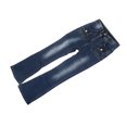 thumbnail image 2 of Pantalones acampanados de cintura alta para mujer, ajustados, elásticos, de tiro alto, ajustados, a la moda, pantalones largos acampanados, azules, talla S, 2 of 15