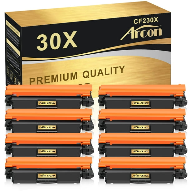 Arcon 8Pack Compatible Toner Printer Ink for HP CF230X 30X CF230A 30A