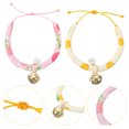 thumbnail image 2 of 2Pcs Rabbit Cat Adjustable Collar Delicate Pet Cloth Collar Pet Safety Collar, 2 of 7