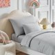 thumbnail image 2 of Juego de ropa de cama para niños pequeños UOZZI 5 piezas gris suave, 2 of 9