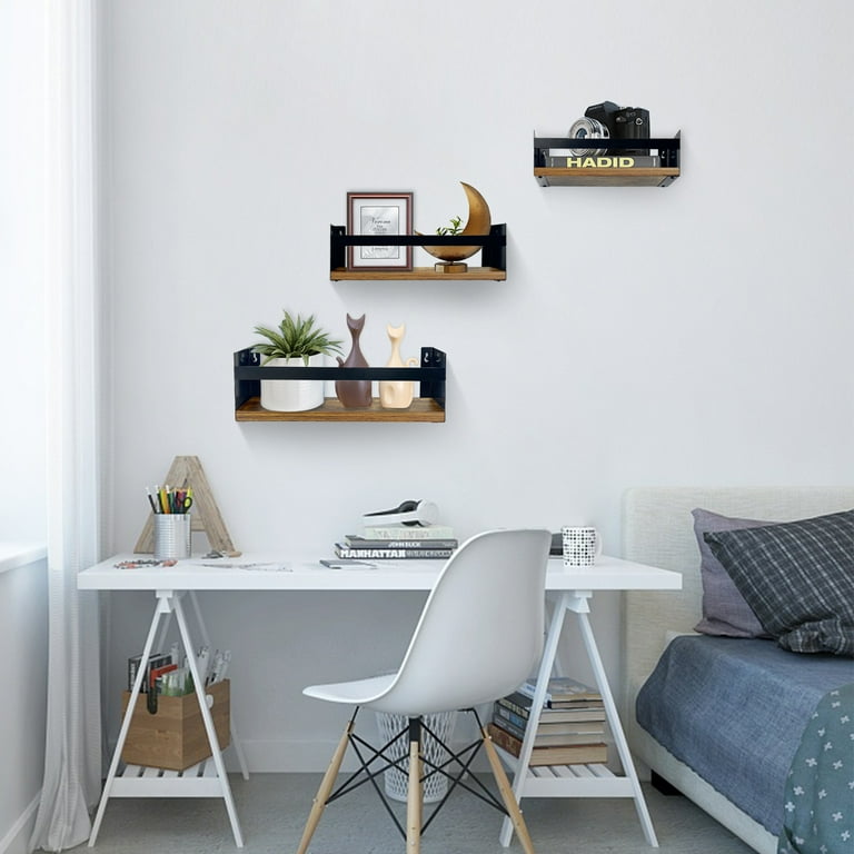 Floating Shelves Above Desk Ideas