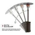 thumbnail image 7 of Nexgrill Sundara 92" Bronze Outdoor Patio Heater, 48,000 BTUs, 2 Wheel Transport, Electronic Ignition, Easy Tank Access, Control Knob, Propane Heater for Porch, Garden, Backyard - 920-01002, 7 of 7