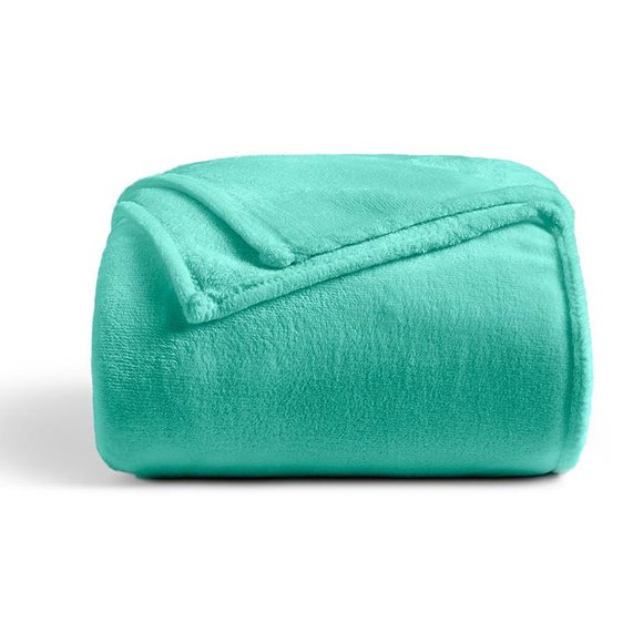 Cosy House Collection Everyday 1500 Series Fleece Blanket - Bedroom Essentials - All Season, Stays Fresh & Clean - Soft, Breathable & Skin-Friendly (Full/Queen, Turquoise)