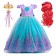 thumbnail image 1 of Disney-disfraz de princesa Sirenita Ariel Bowl, vestido de carnaval bordado de lujo, Halloween ix, vestido educativo para niños zhangmengya unisex, 1 of 2