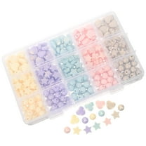 Acrylic Beads for Jewelry Making DIY Crafts Accessories in Assorted Colors 1 Box