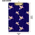 thumbnail image 2 of FMSHPON Galaxy UnicornStars Clipboard Hardboard Wood Nursing Clip Board and Pull for Standard A4 Letter 13x9 inches, 2 of 5