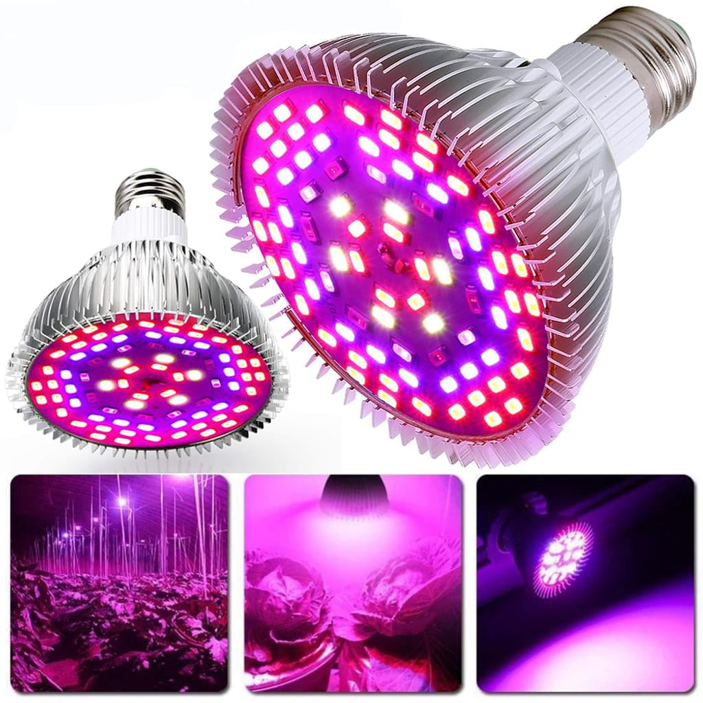 120W LED Grow Light Lampe Pflanzenlampe Vollspektrum für Pflanzen Seeding Blühen 