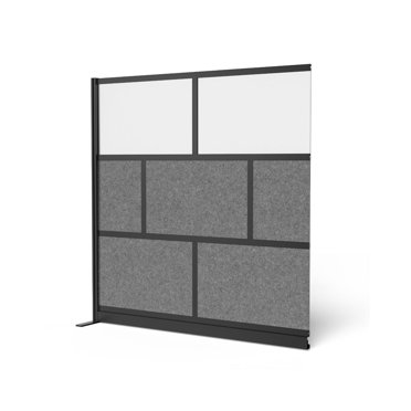 Luxor Freestanding Modular Room Divider Wall System with Built-in Cable ...