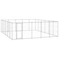 thumbnail image 1 of vidaXL Outdoor Dog Kennel Galvanised Steel 36.3 m², 1 of 4