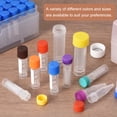 thumbnail image 4 of Uxcell 100 Pcs Plastic Vials, 0.5ml Cryogenic Vials Small Sample Test Tubes Centrifuge Tubes Frozen Container Storage Box with Screw Cap for Low Temperature Storage Laboratory, Green, 4 of 6