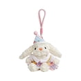 thumbnail image 2 of Cute Fluffy Hanging Rabbit Plush Bag Charm, 1Pc Stuffed Animal Keychain With Tag For Backpack Purse Decoration, Soft Plush Toy Keyring Accessory For Teens & S, 2 of 6