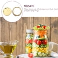 thumbnail image 2 of Hieromout 12 Sets Canning Jar Lids Type Jar Lid Cap Rings Set Reusable Canning Lid Cover Tinplate Regular Mouth Jar Lids for Home Kitchen Golden, 2 of 11