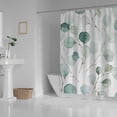 thumbnail image 3 of FREEAMG Bath Curtains Shower Curtain Watercolor Floral Green Bathroom Waterproof Machine Washable Fabric Decor Shower Curtains for Bathroom, 72x72in, 3 of 6
