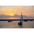 thumbnail image 2 of California  King Harbor  Sailboats at sunset in Redondo Beach. Poster Print, 2 of 2