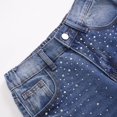 thumbnail image 4 of GiLiling Teen Girls Y2k Baggy Jeans Wide Leg High Waist Elastic Waist Vintage Aesthetic Cargo Denim Pants (Blue-D, 9-10 Years), 4 of 8