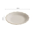 thumbnail image 2 of Vintage Irregular Flower Shape Flat Plate Shallow Plate Household Premium Feeling Creative Ceramic Plate Salad Plate, 2 of 7