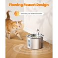 thumbnail image 4 of Fuente para gatos oneisall 2 L de acero inoxidable y funcionamiento silencioso, 4 of 8