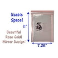 thumbnail image 4 of 7x11 Rose Gold Mirrored Metallic Bubble Mailers, Shiny, Vibrant Padded Self Sealing Shipping Mailing Envelopes,  7.25x11" Usable Space Size Protective Mail, 4 of 9