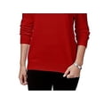thumbnail image 3 of Karen Scott Women's Petite Luxsoft Turtleneck Sweater Red Size Small, 3 of 3