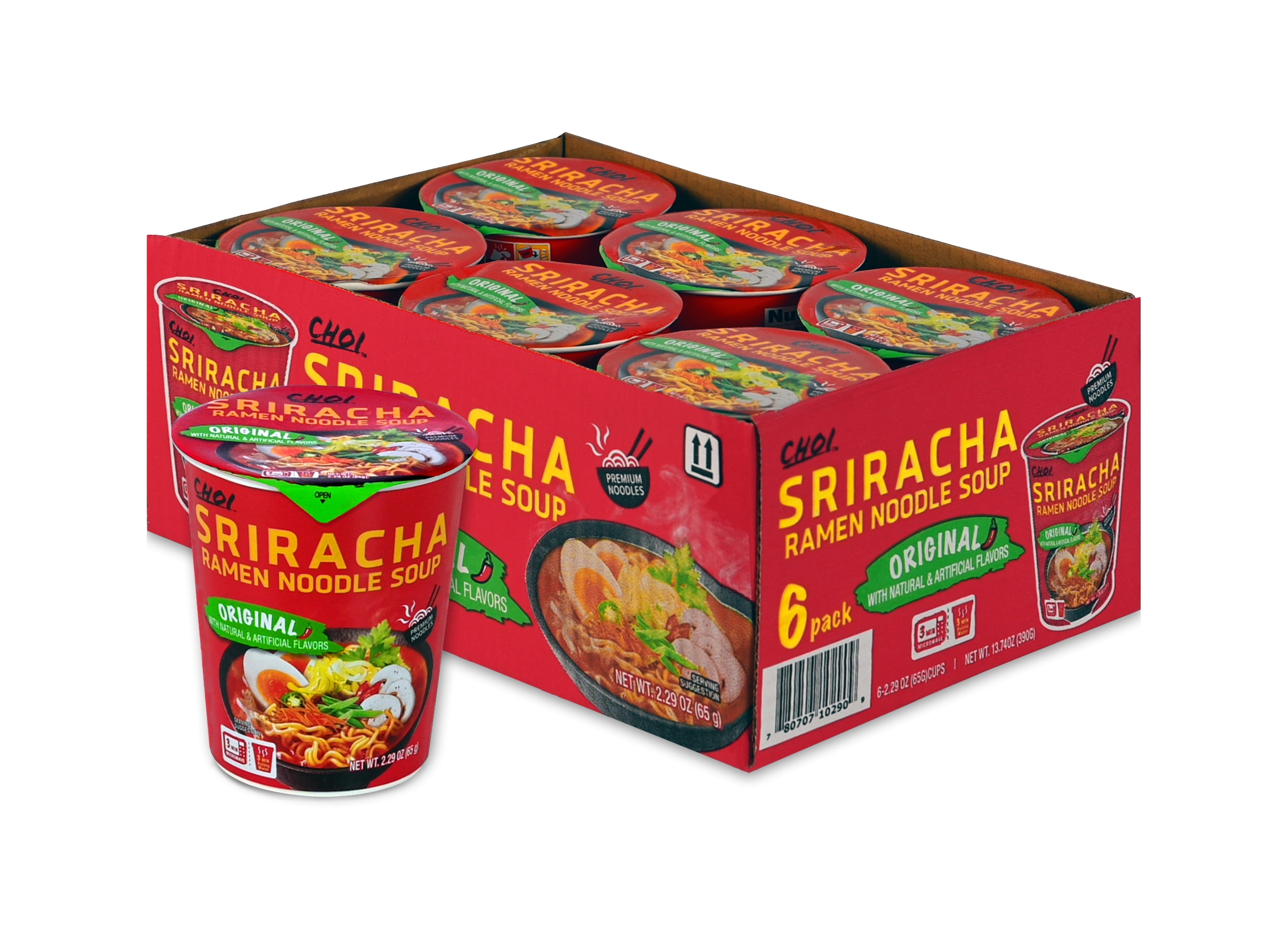 Choi Spicy Sriracha Original Flavor Ramen Cup, 2.29 oz
