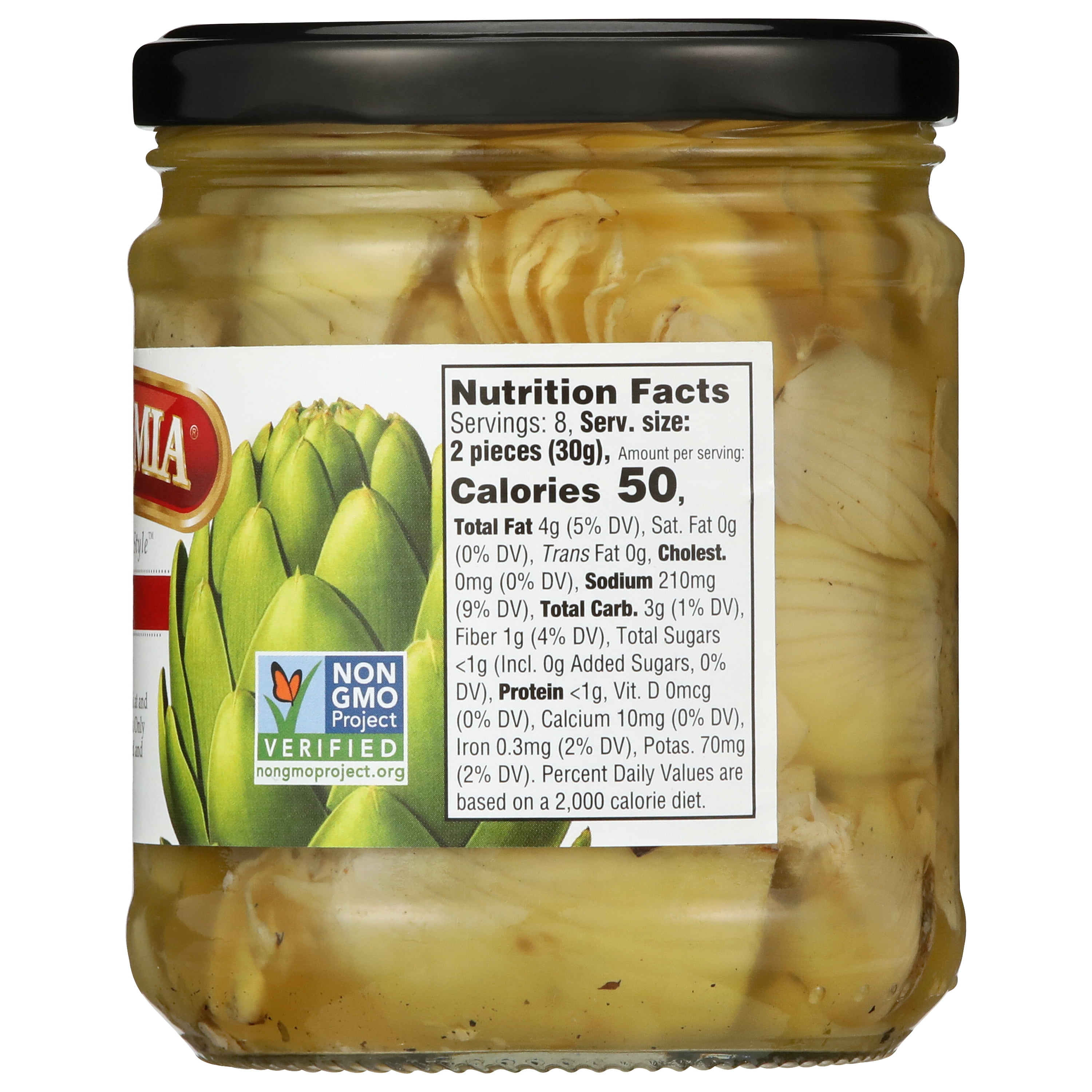 (3 pack) CaraMia Non-GMO Gluten-Free Grilled Artichoke Hearts in Oil and Herbs, 14.45 oz Can