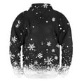 thumbnail image 3 of SERTG Men Christmas Gifts Tops Men's Christmas Print Pullover Personality Half Zip Stand Collar Long Sleeve Fashion Casual Top Holiday Hoodless Sweatshirt(Black,M), 3 of 3