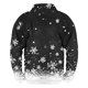 thumbnail image 3 of Sudadera sin capucha para hombre, informal, a la moda, con cuello alto, estampado, cremallera, jersey de manga larga, blusa de poliéster para hombre, 3 of 3