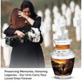 thumbnail image 4 of JAGASY Elephant Urn for Sister - Brown Small Urn for Ashes Adult Male - River Sunset Decorative Funeral Urns for Brother - Miniature Urns for Human Ashes Keepsake - (3 Inch), 4 of 7
