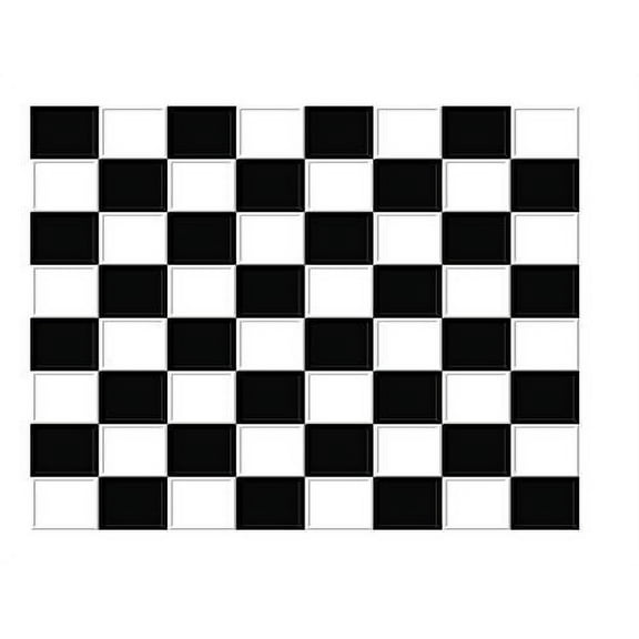 Beveled Checkerboard Edible Icing Image Cake Topper, by Whimsical Practicality