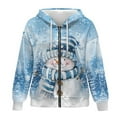 thumbnail image 5 of Yuyamidu Womens Hoodie Christmas Sweatshirts Snowman Sweatshirt Plus Size Hoodie Zip Up Jacket Womens Hooded Sweatshirt Oversized Sweatshirts XS, 5 of 8