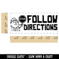 thumbnail image 2 of Follow Directions Stop Sign Teacher Student School Self-Inking Rubber Stamp Ink Stamper - Black Ink - Small 1-1/2 Inch, 2 of 7