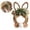 Khaki, variant on QuanTara Bunny Easter Wreath, 15.75x9.84in Jute-Look Polyester Wreath with Bunny Ears & Bow, Spring Front Door Hanging Decor forindoor Outdoor Home