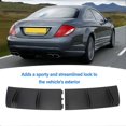 thumbnail image 4 of 83cm Rear Bumper Lip Diffuser 2 Parts Black Universal Fit Rear Shark Fin Spoiler for 1 Series E90, 4 of 5