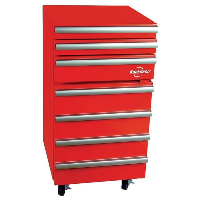 Koolatron Cool Tool Chest Compact Fridge, 1.8 Cu Ft, Red, Unique Tool Chest Style Fridge for Home & Garage