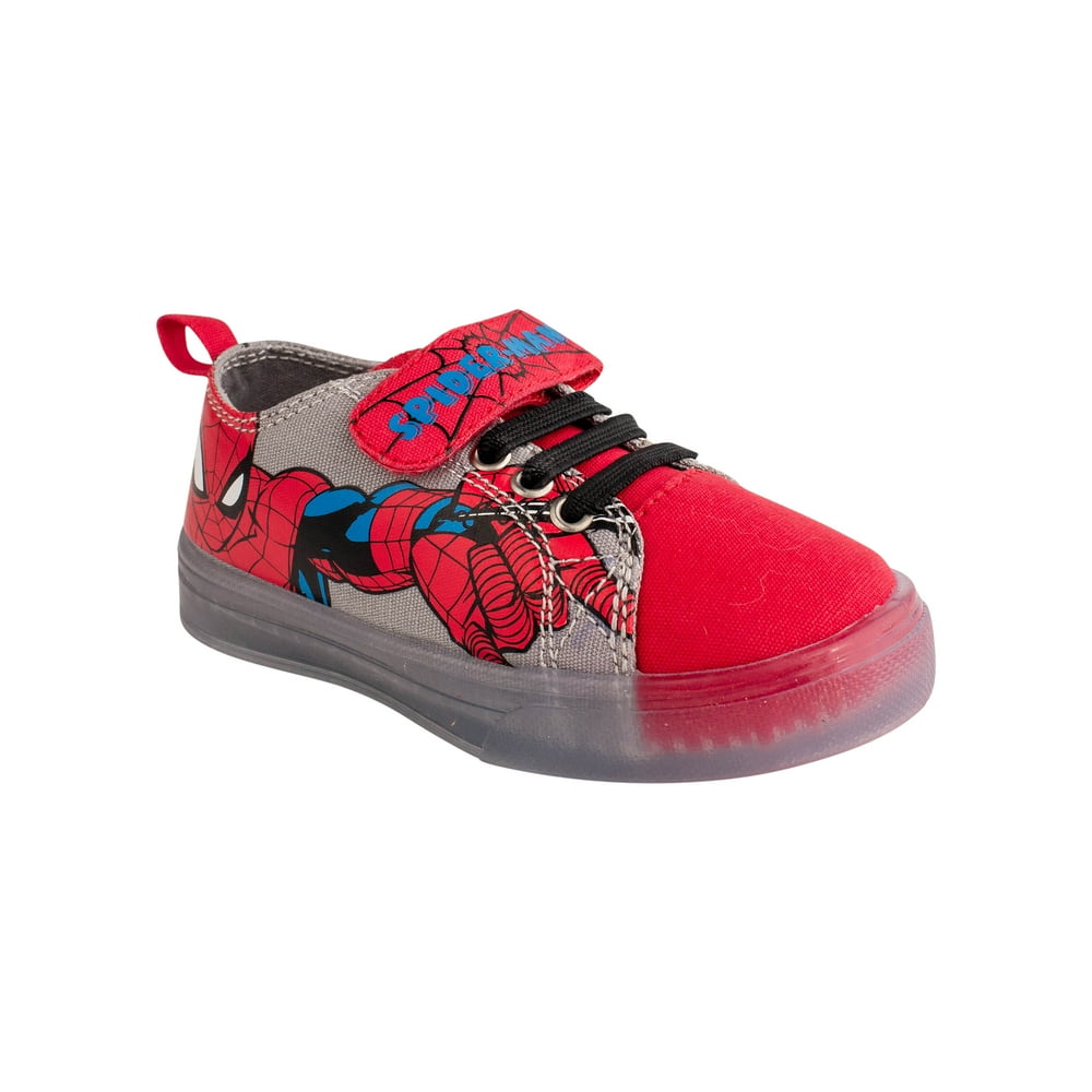 Marvel - Spider-Man Lighted Canvas Casual Sneaker - Walmart.com - Walmart.com