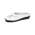 thumbnail image 1 of Woobling Womens Mules & Clogs Slip On Loafers Closed Toe Slides Lightweight Flats Work Slippers White 9, 1 of 9