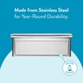 thumbnail image 5 of Architectural Mailboxes Venice™ , Wall-Mounted Mailbox for Outside, Metal Stainless Steel Small Mail box with Lock and Key Drop Box, 5 of 8