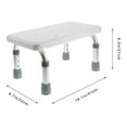 thumbnail image 3 of OULII 1Pack Adjustable Portable Stools Bath Chairs for Seniors Non-slip Shower Area, 3 of 8