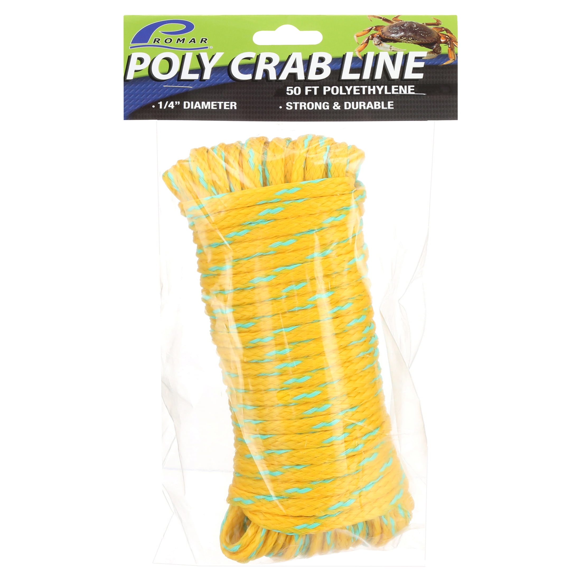 (2 pack) Promar 50 ft Poly Crab/Lobster Fishing Rigging Line