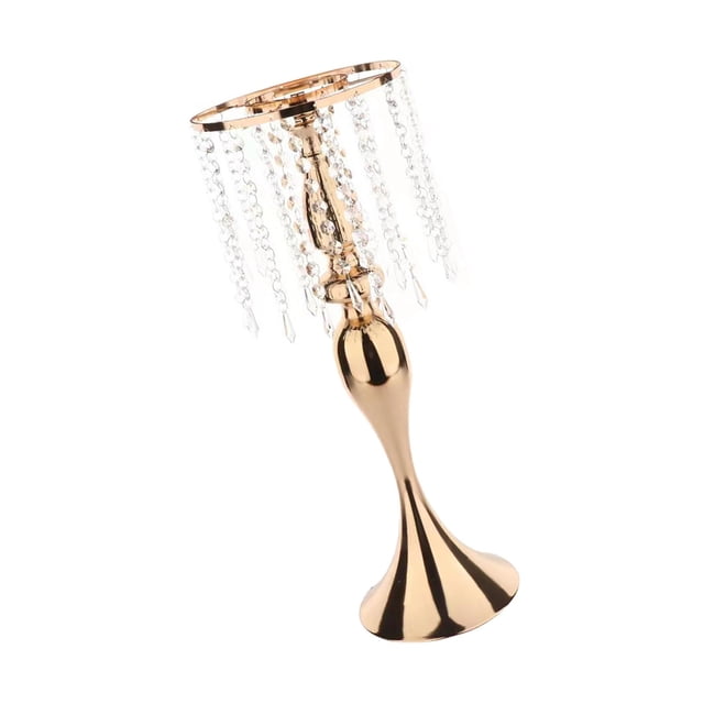 Elegante Portavelas para Decoración de Mesa en Bodas y Eventos Especiales Dorado