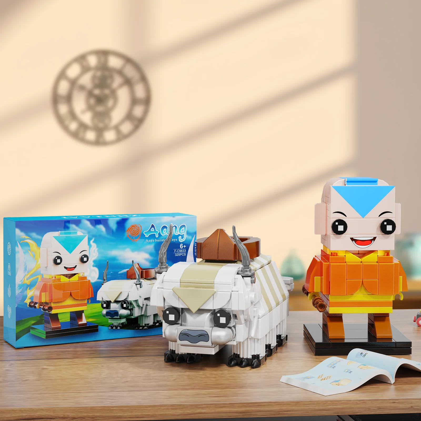 NEW Last Airbendered Aang Momo Appa Building Block Set Cartoon Animation Figures Model Toys Movie Fans Boys and Girls Gifts
