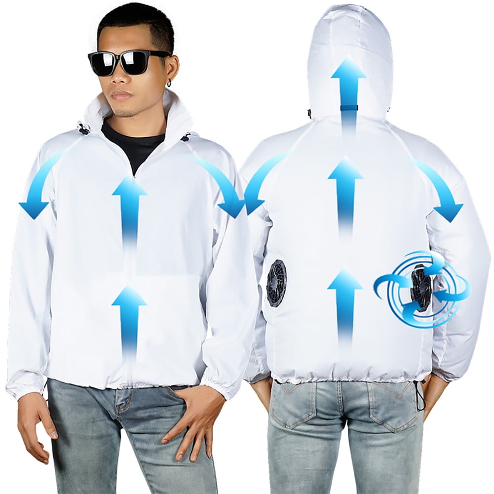 fanshao Men Summer Hooded Waterproof 